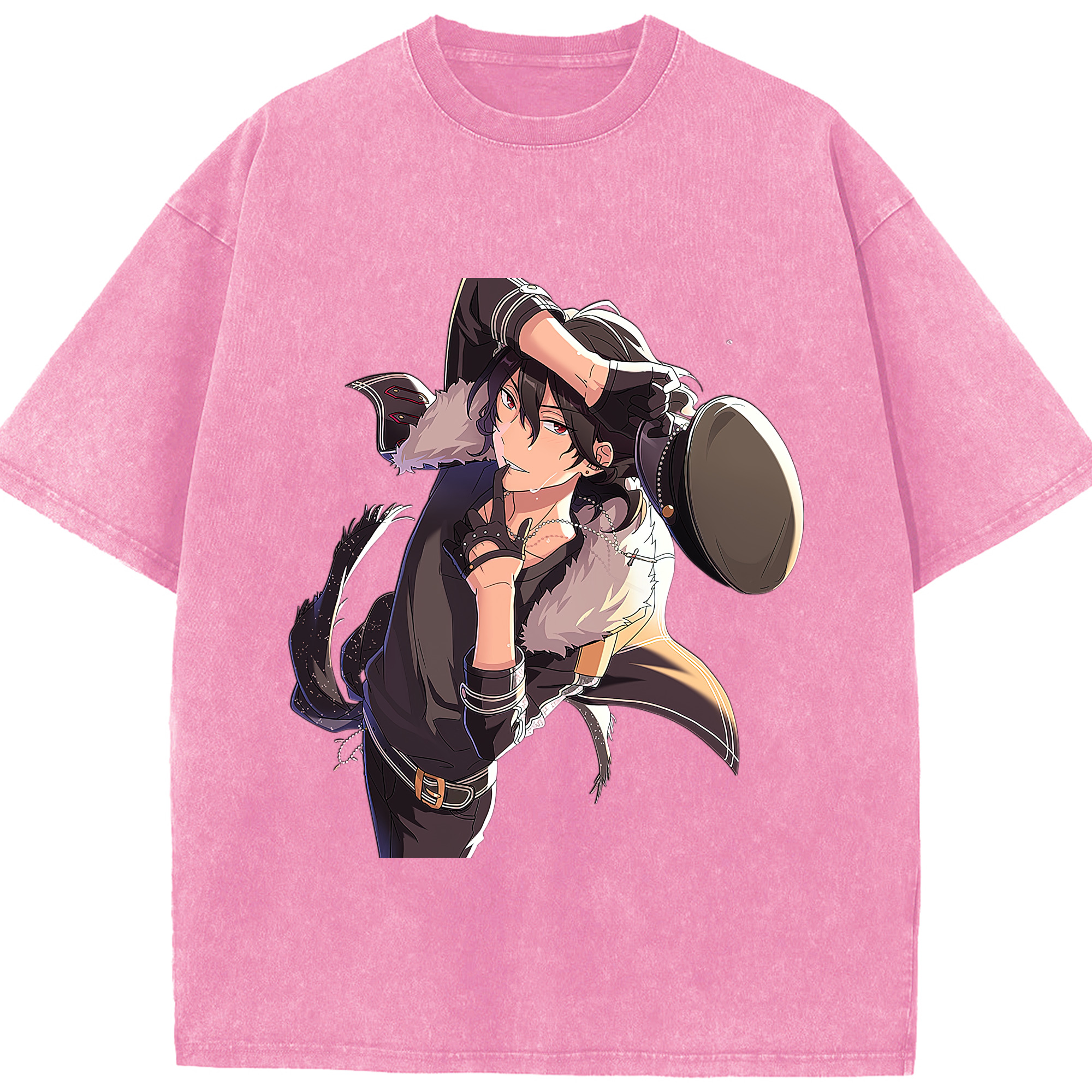 （画像用） あんさんぶるスターズ! Ensemble Stars 綿100% ヴィンテージ風 半袖Tシャツ（フロントプリント）